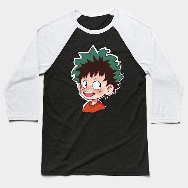 Izuku sketch tee Baseball T-Shirt by Skyliah